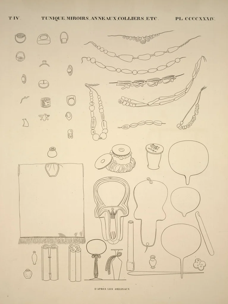 An illustration from Monuments de l'Égypte et de la Nubie, d'après les dessins exécutés sur les lieux sous la direction de Champollion-le-jeune, et les descriptions autographes qu'il en a rédigées; pub. sous les auspices de M. Guizot et de M. Thiers ... par une commission spéciale. Planches, 1835, leaf 497