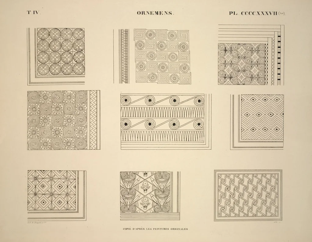 An illustration from Monuments de l'Égypte et de la Nubie, d'après les dessins exécutés sur les lieux sous la direction de Champollion-le-jeune, et les descriptions autographes qu'il en a rédigées; pub. sous les auspices de M. Guizot et de M. Thiers ... par une commission spéciale. Planches, 1835, leaf 502