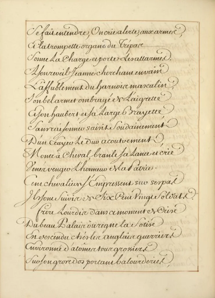 An illustration from Abregé de l'histoire de Jeanne Darc, leaf 100