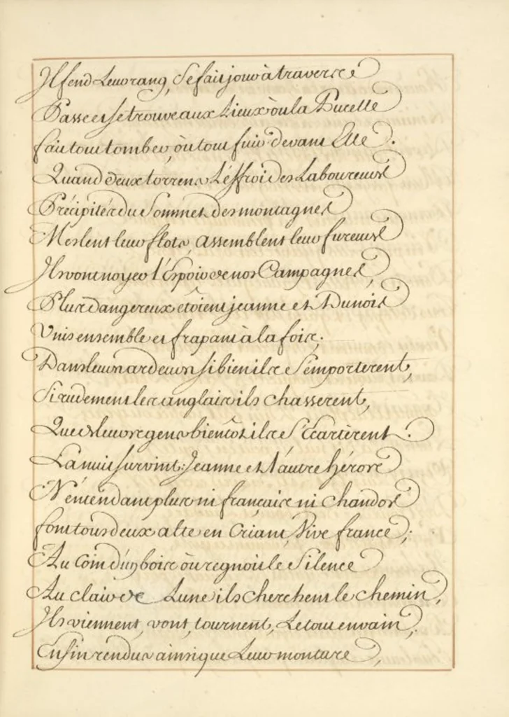 An illustration from Abregé de l'histoire de Jeanne Darc, leaf 111