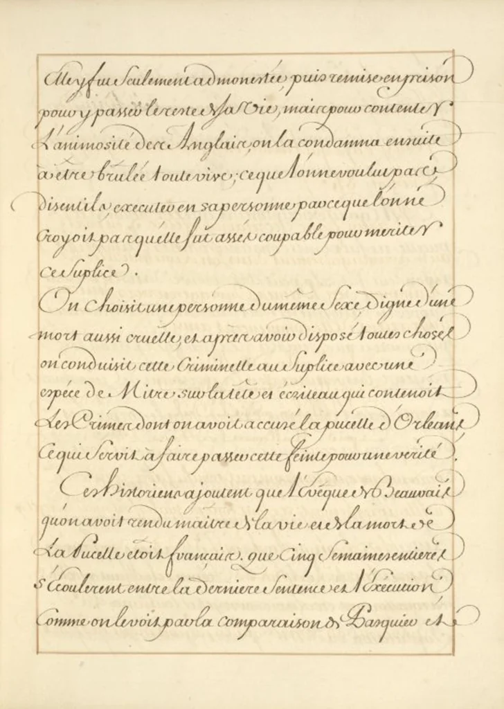 An illustration from Abregé de l'histoire de Jeanne Darc, leaf 21