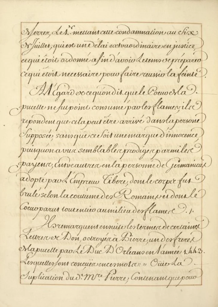 An illustration from Abregé de l'histoire de Jeanne Darc, leaf 22