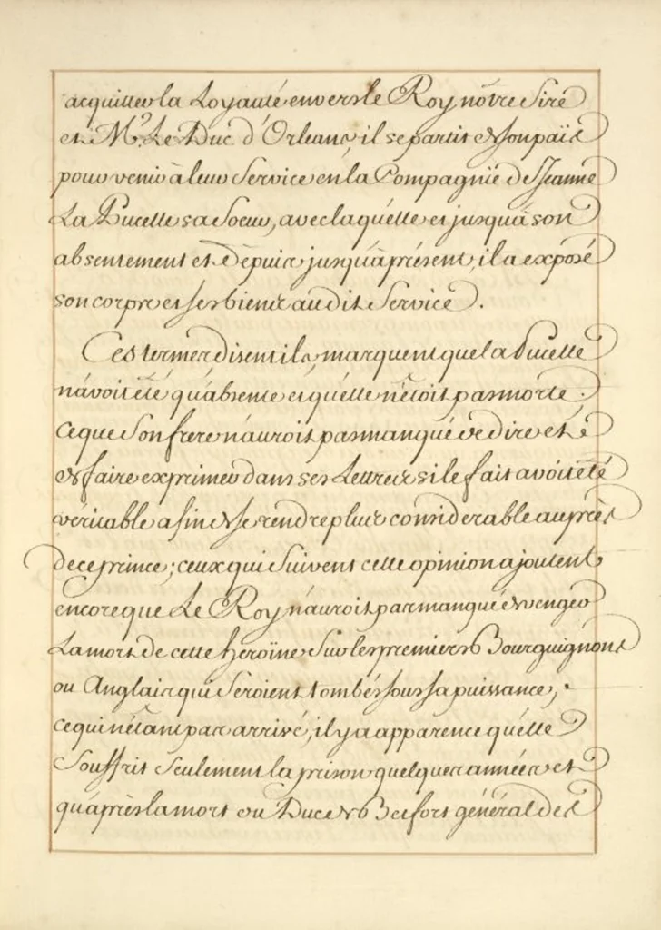 An illustration from Abregé de l'histoire de Jeanne Darc, leaf 23