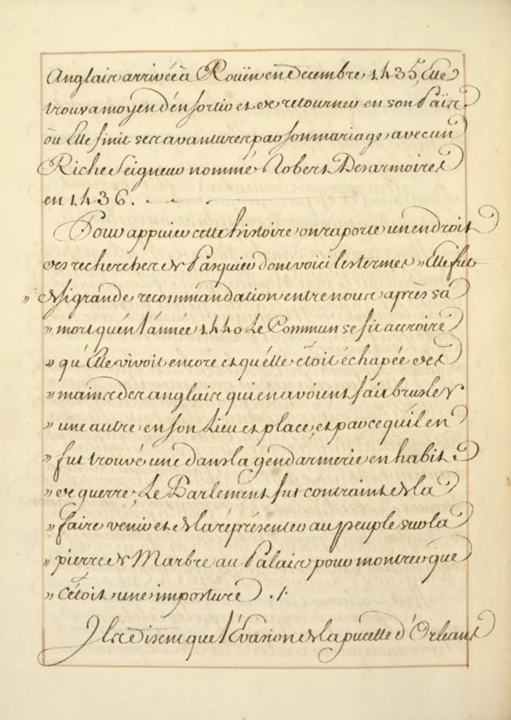 An illustration from Abregé de l'histoire de Jeanne Darc, leaf 24