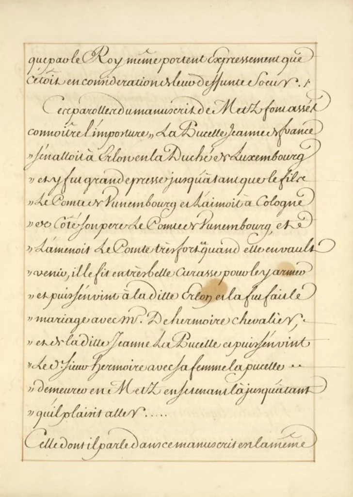 An illustration from Abregé de l'histoire de Jeanne Darc, leaf 27