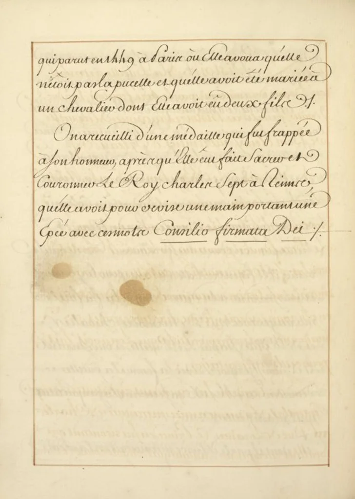 An illustration from Abregé de l'histoire de Jeanne Darc, leaf 28