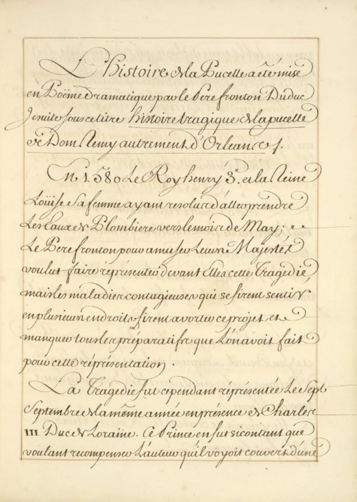 An illustration from Abregé de l'histoire de Jeanne Darc, leaf 29