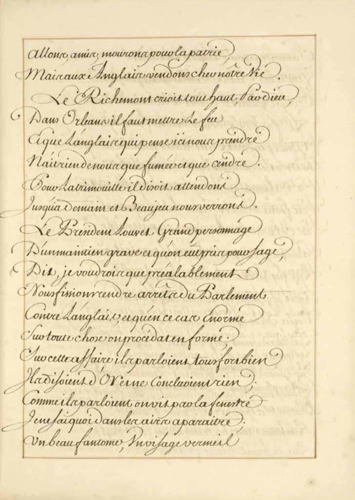 An illustration from Abregé de l'histoire de Jeanne Darc, leaf 49