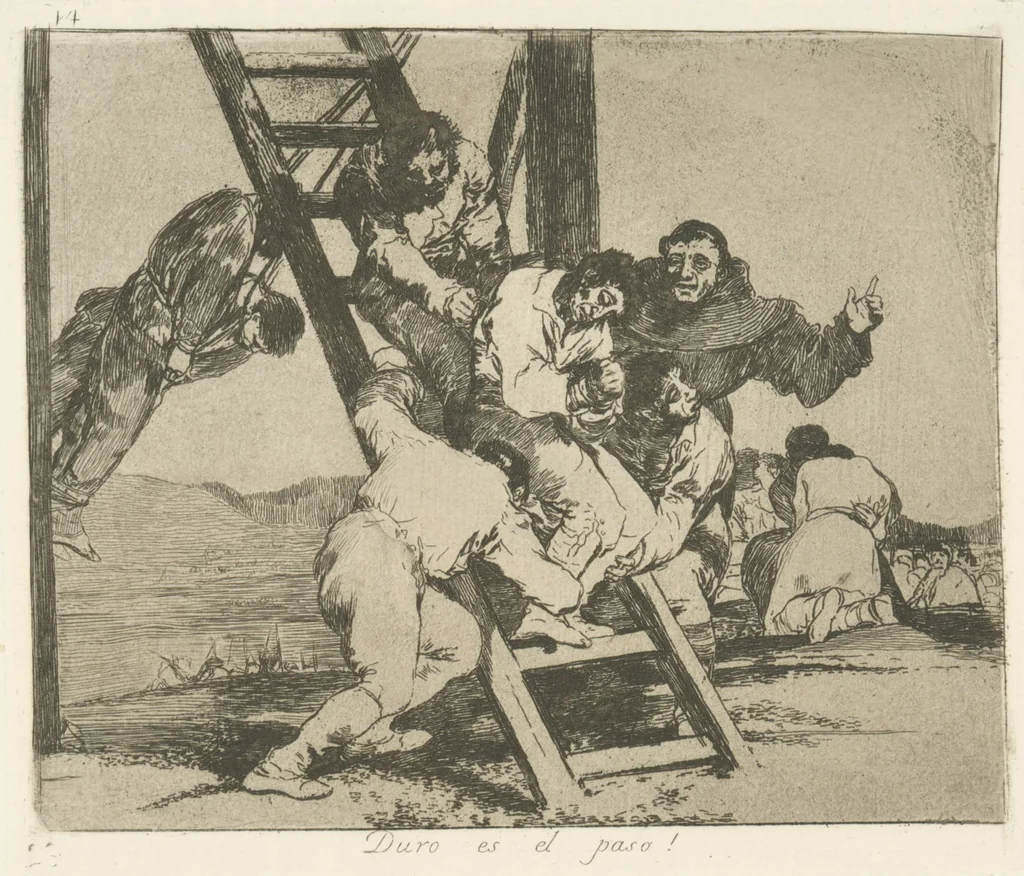 An illustration from Los desastres de la guerra, 1810, leaf 15