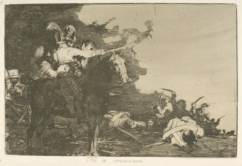 An illustration from Los desastres de la guerra, 1810, leaf 18
