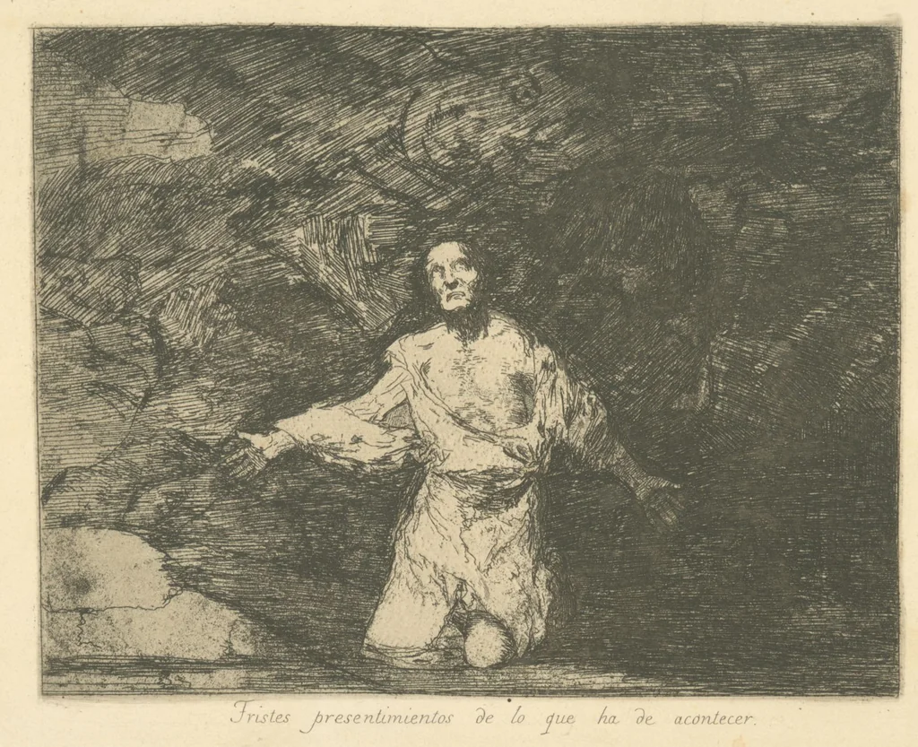 An illustration from Los desastres de la guerra, 1810, leaf 2