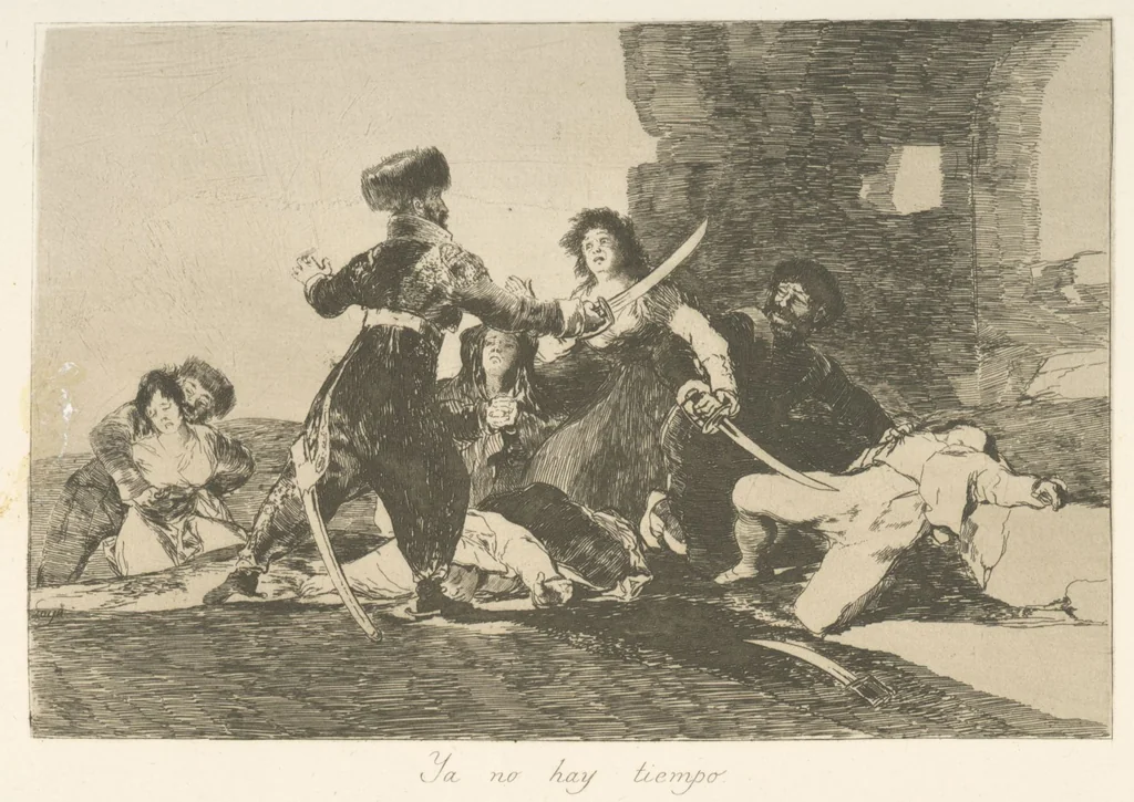 An illustration from Los desastres de la guerra, 1810, leaf 20