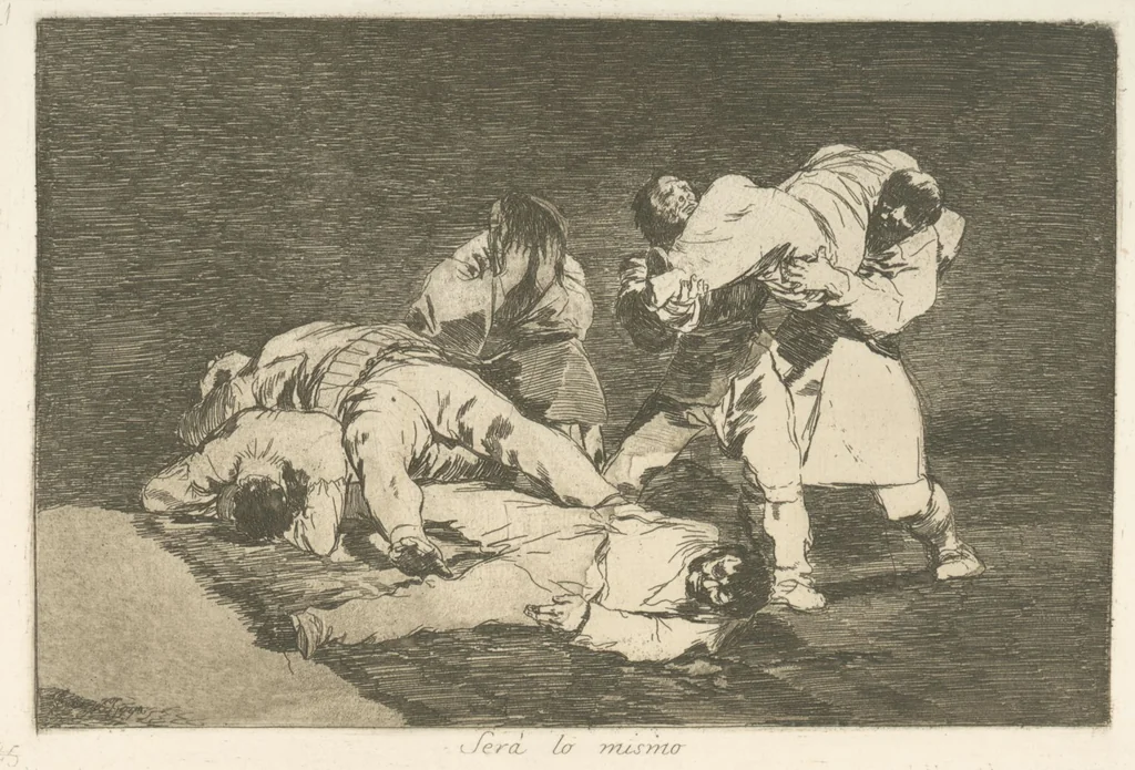 An illustration from Los desastres de la guerra, 1810, leaf 22