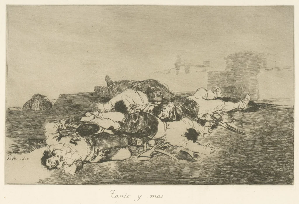 An illustration from Los desastres de la guerra, 1810, leaf 23