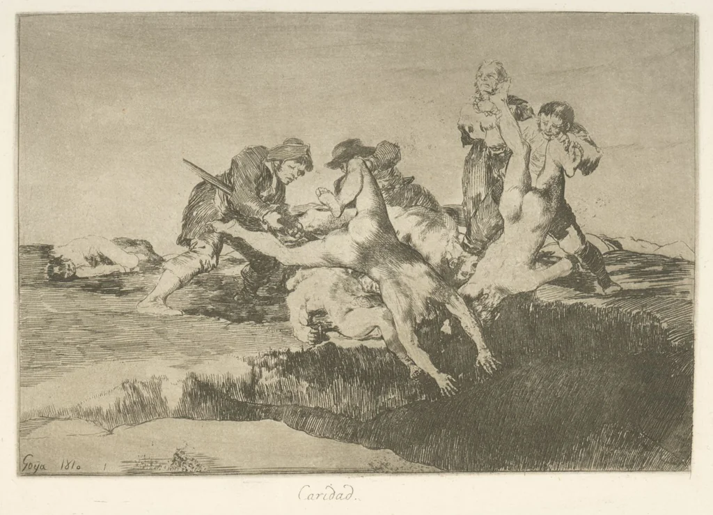An illustration from Los desastres de la guerra, 1810, leaf 28
