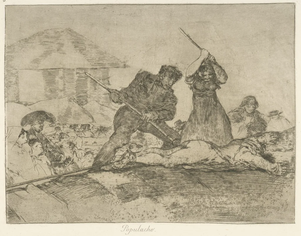 An illustration from Los desastres de la guerra, 1810, leaf 29