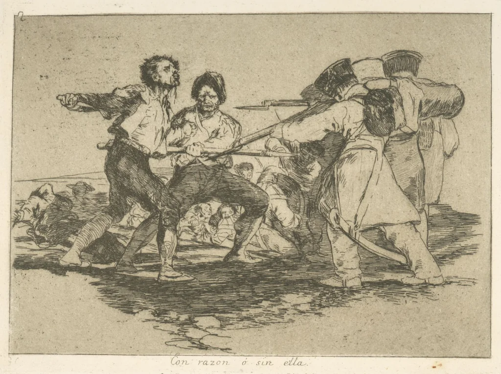 An illustration from Los desastres de la guerra, 1810, leaf 3