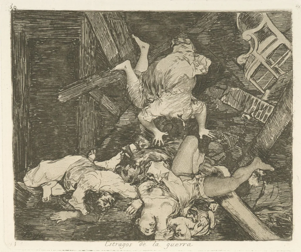 An illustration from Los desastres de la guerra, 1810, leaf 31