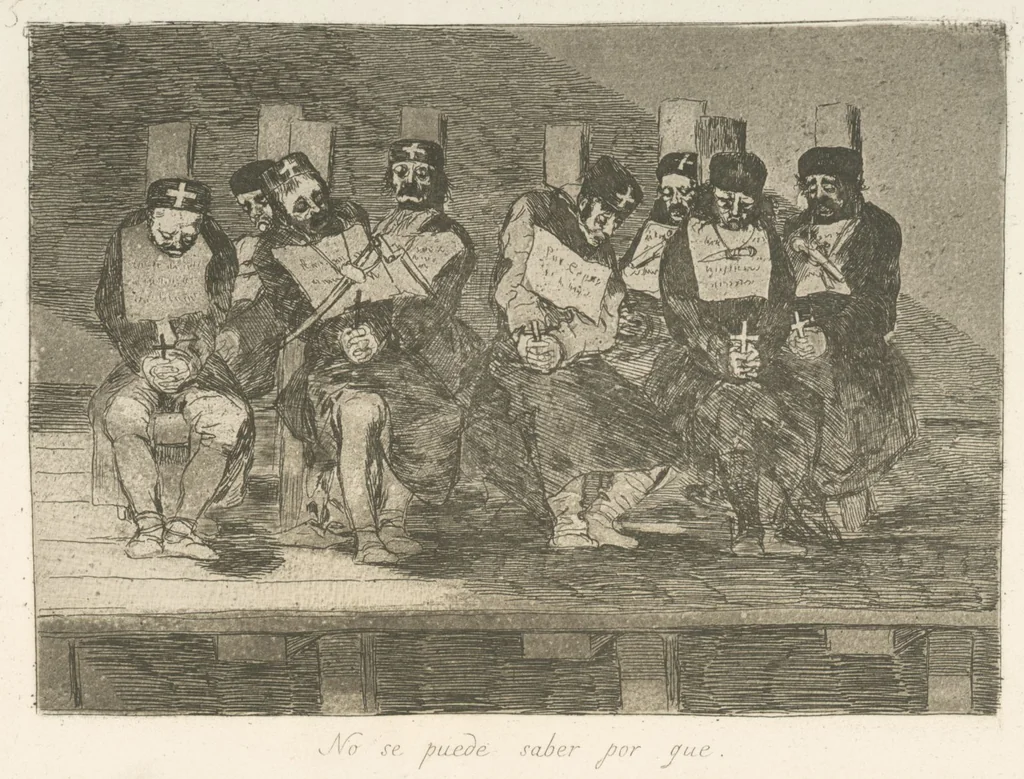 An illustration from Los desastres de la guerra, 1810, leaf 36
