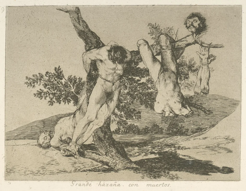 An illustration from Los desastres de la guerra, 1810, leaf 40