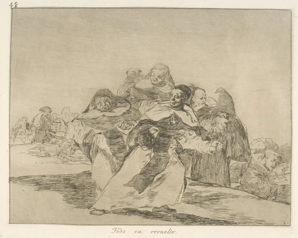 An illustration from Los desastres de la guerra, 1810, leaf 43