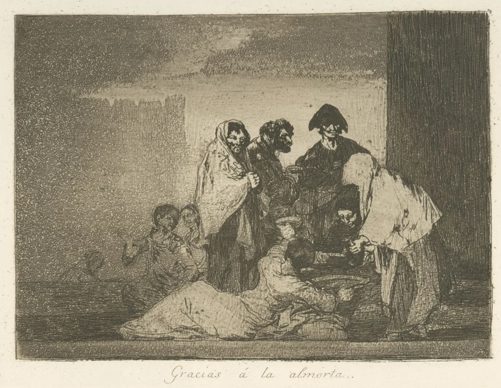An illustration from Los desastres de la guerra, 1810, leaf 52
