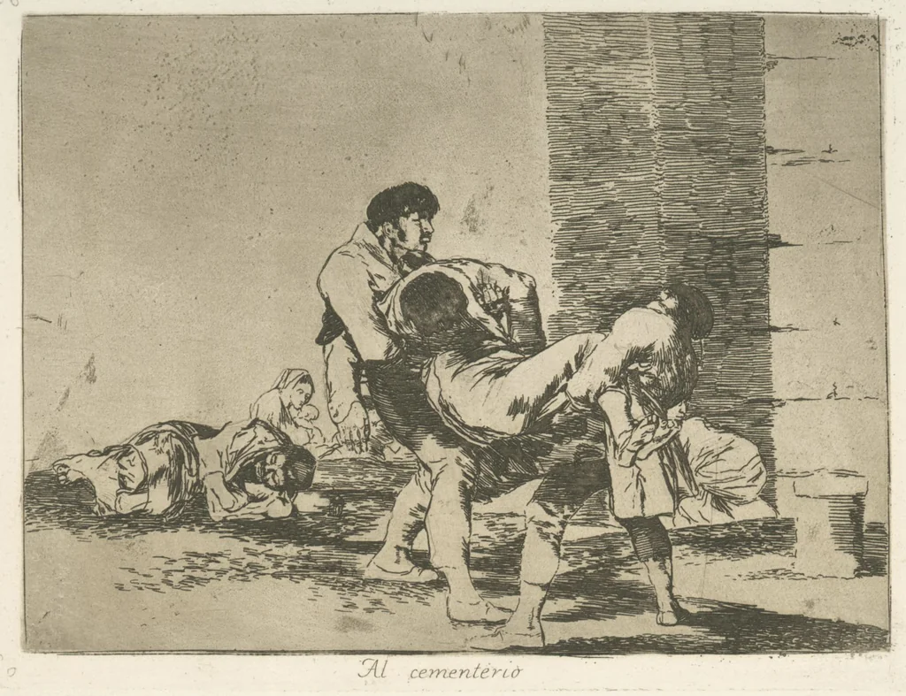 An illustration from Los desastres de la guerra, 1810, leaf 57