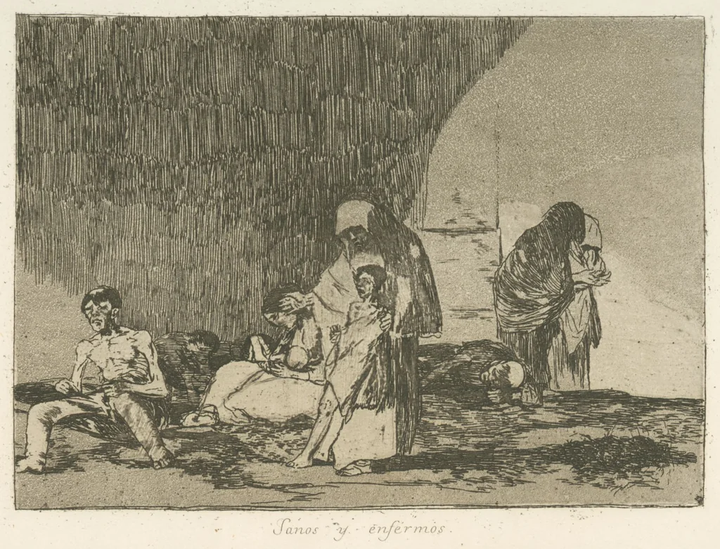 An illustration from Los desastres de la guerra, 1810, leaf 58