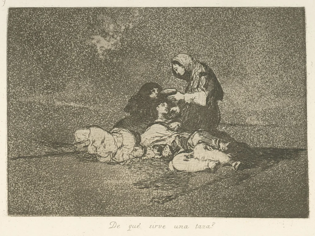 An illustration from Los desastres de la guerra, 1810, leaf 60