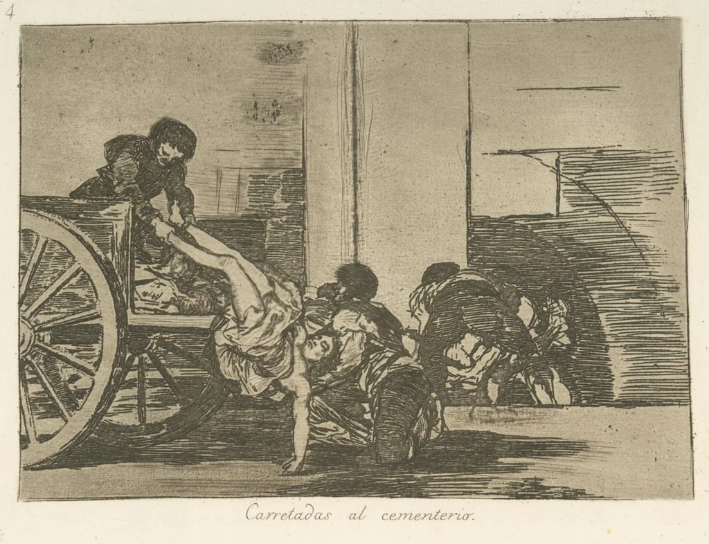 An illustration from Los desastres de la guerra, 1810, leaf 65