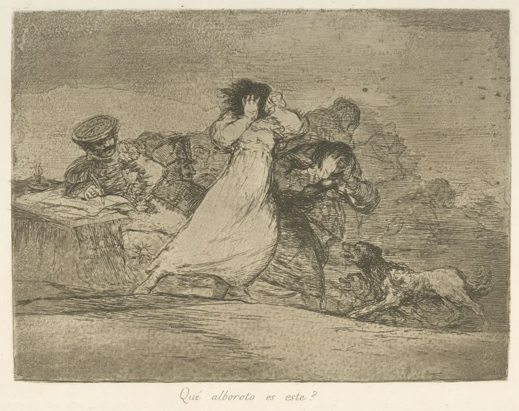 An illustration from Los desastres de la guerra, 1810, leaf 66