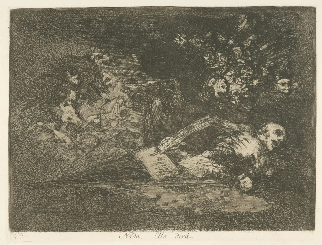 An illustration from Los desastres de la guerra, 1810, leaf 70