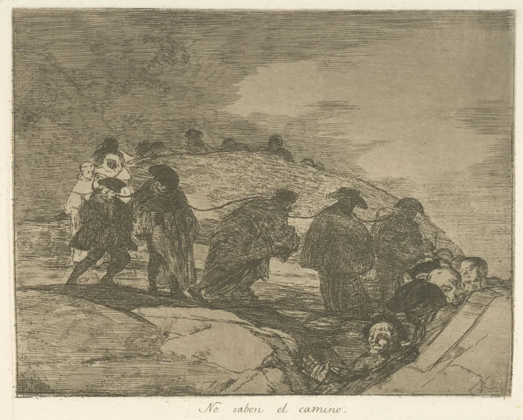 An illustration from Los desastres de la guerra, 1810, leaf 71