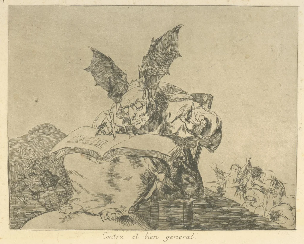 An illustration from Los desastres de la guerra, 1810, leaf 72