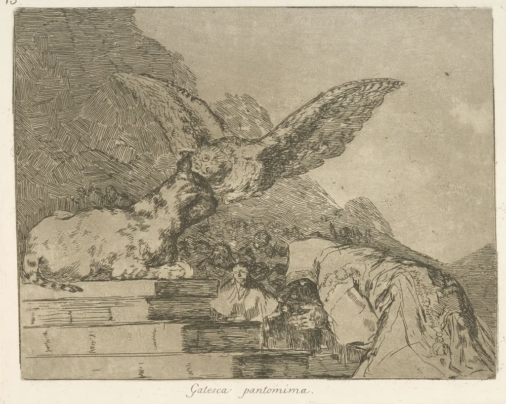 An illustration from Los desastres de la guerra, 1810, leaf 74
