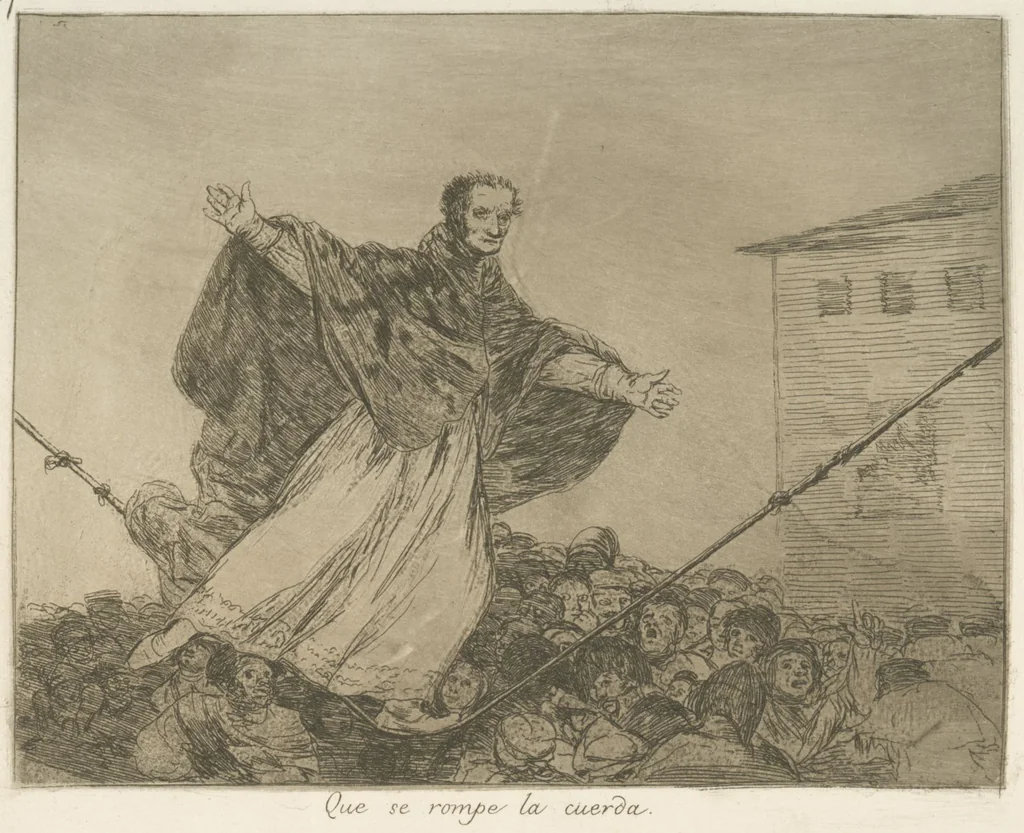 An illustration from Los desastres de la guerra, 1810, leaf 78