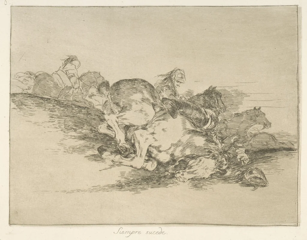 An illustration from Los desastres de la guerra, 1810, leaf 9