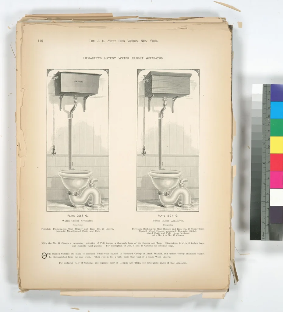 An illustration from Mott's plumbing, 1888, leaf 102