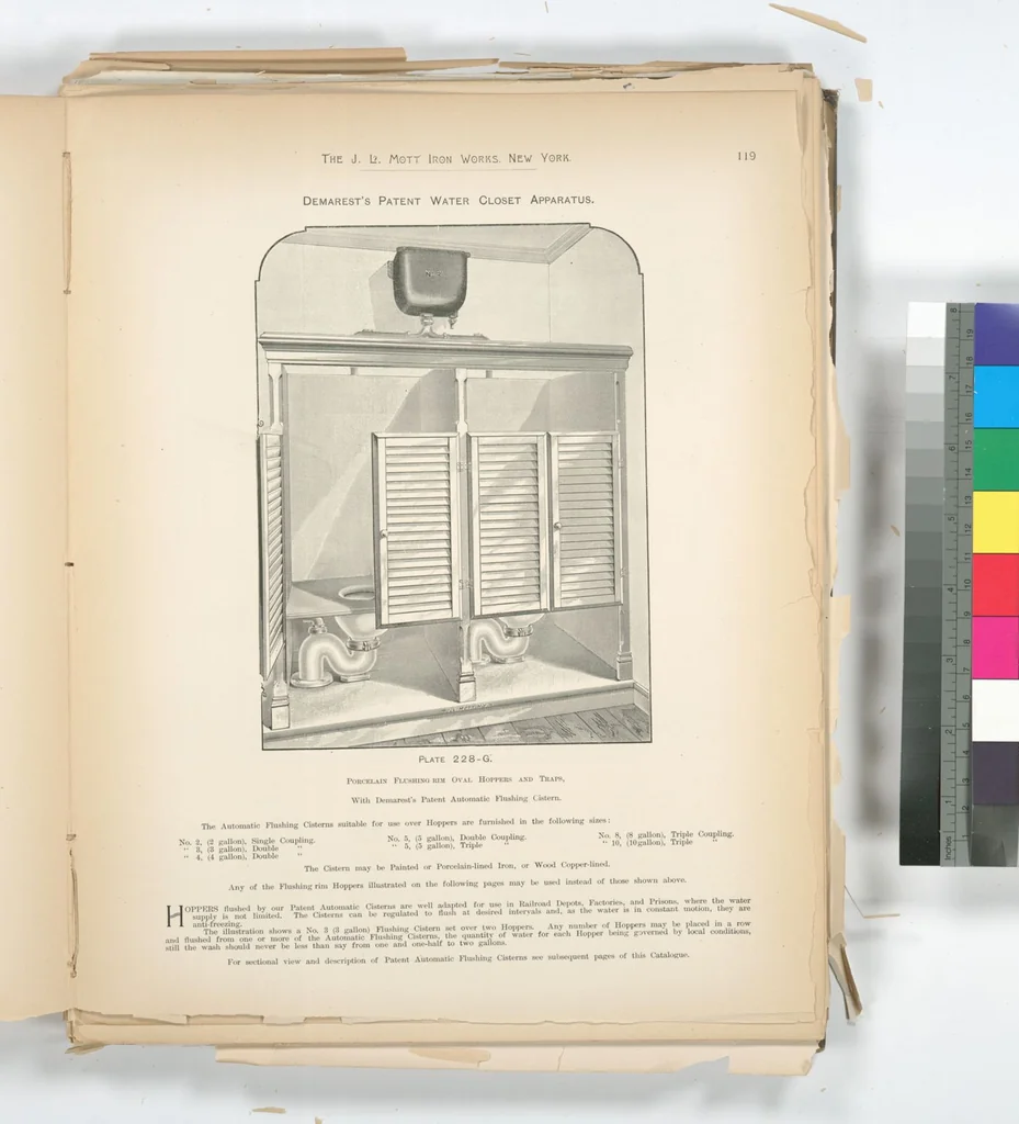 An illustration from Mott's plumbing, 1888, leaf 105