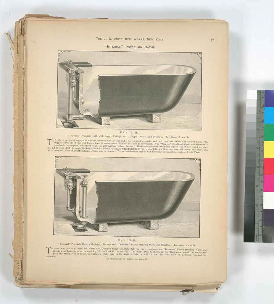 An illustration from Mott's plumbing, 1888, leaf 12