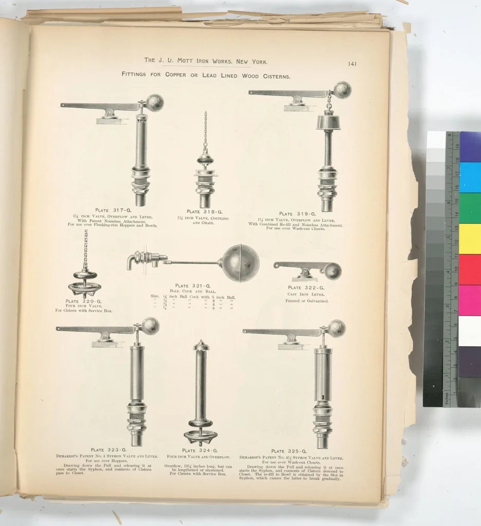 An illustration from Mott's plumbing, 1888, leaf 127