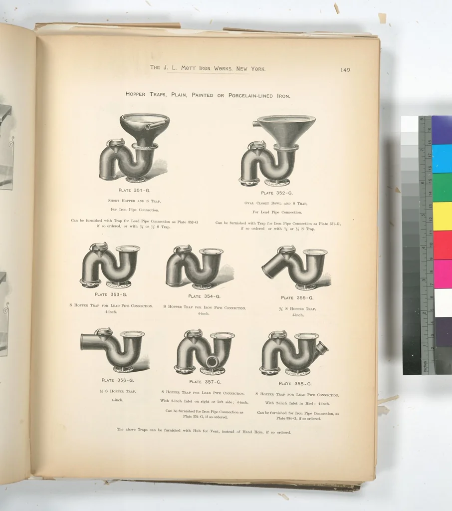 An illustration from Mott's plumbing, 1888, leaf 135