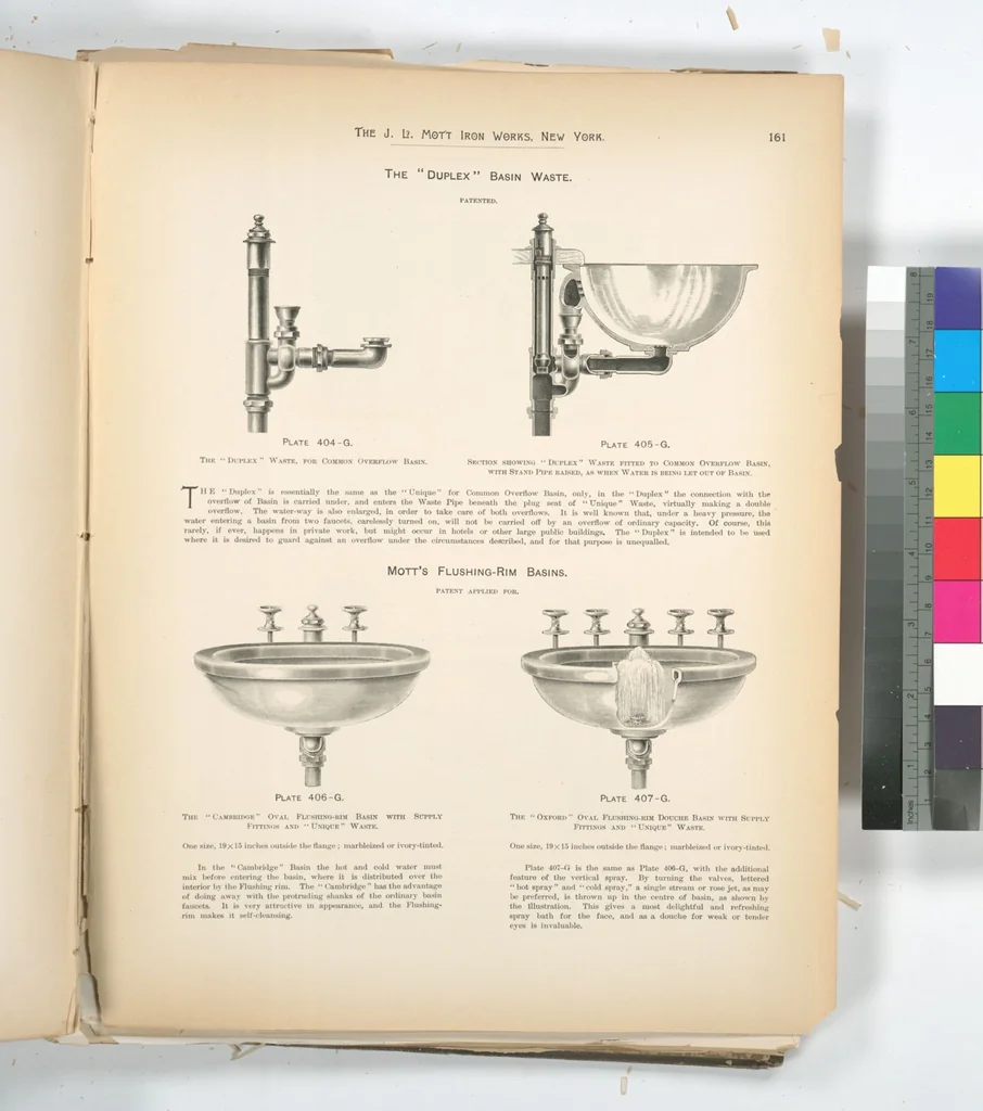 An illustration from Mott's plumbing, 1888, leaf 147