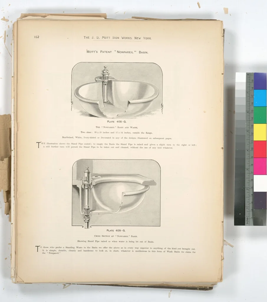 An illustration from Mott's plumbing, 1888, leaf 148