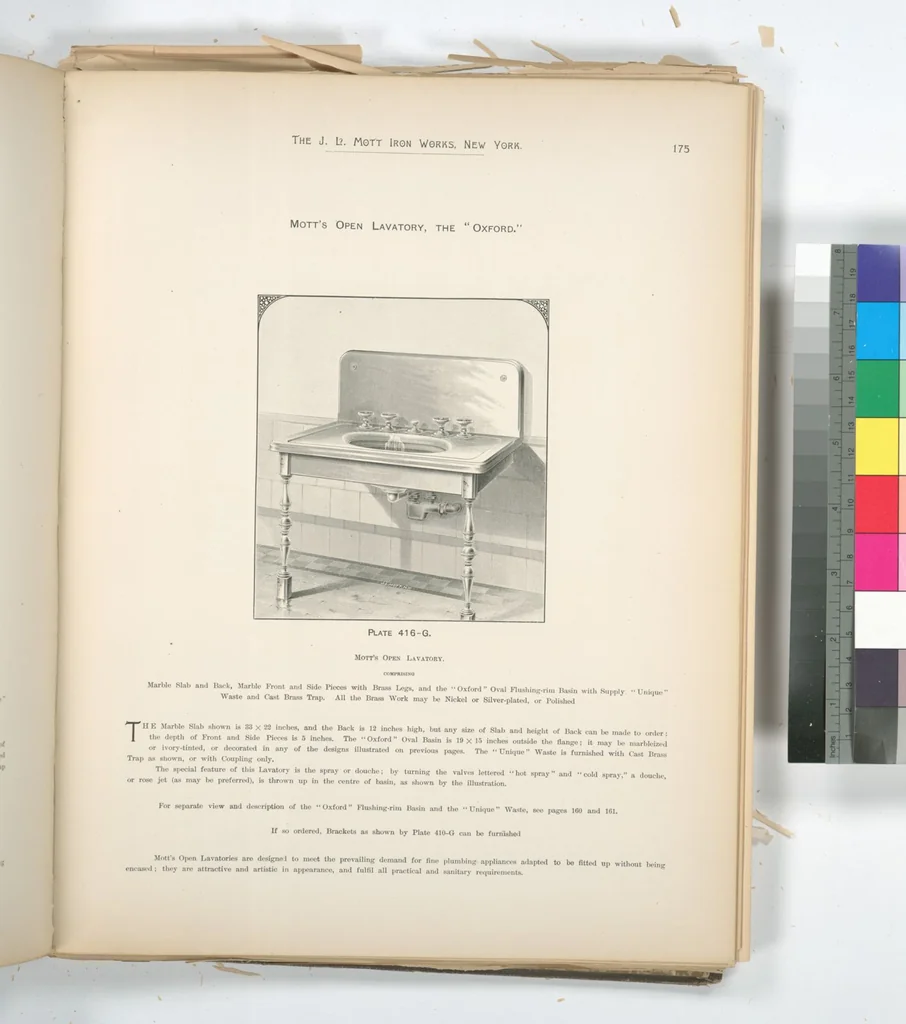 An illustration from Mott's plumbing, 1888, leaf 161