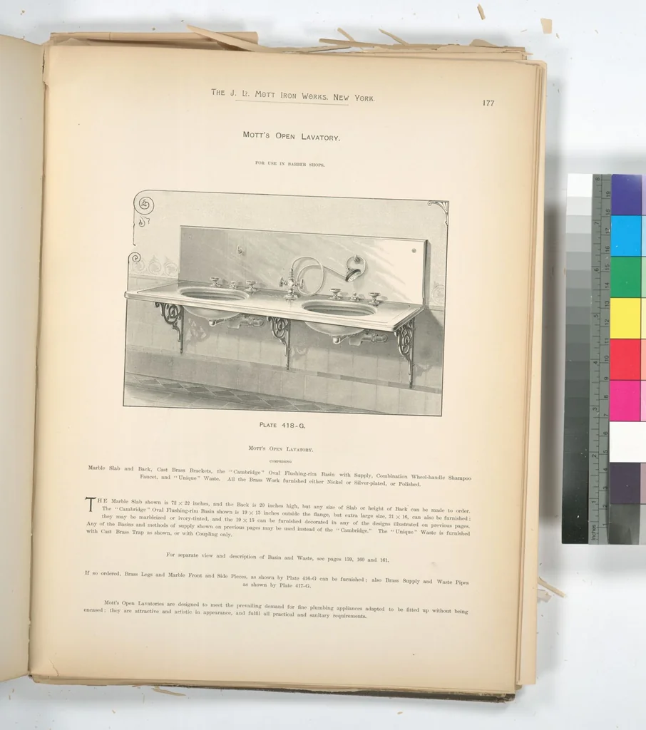 An illustration from Mott's plumbing, 1888, leaf 163