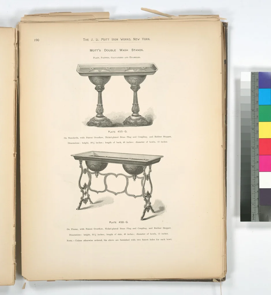 An illustration from Mott's plumbing, 1888, leaf 176