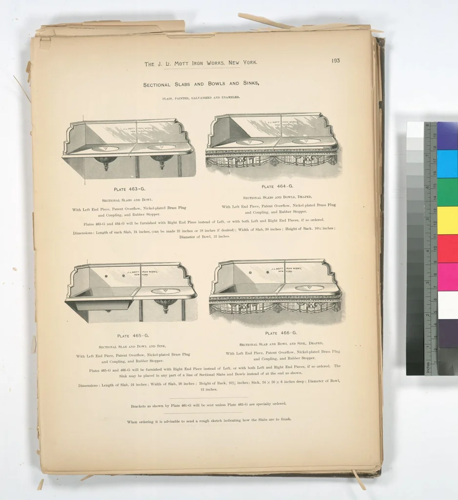 An illustration from Mott's plumbing, 1888, leaf 179
