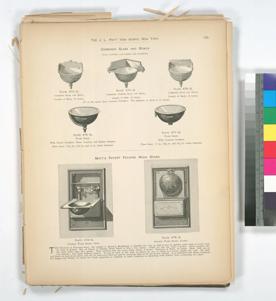 An illustration from Mott's plumbing, 1888, leaf 181