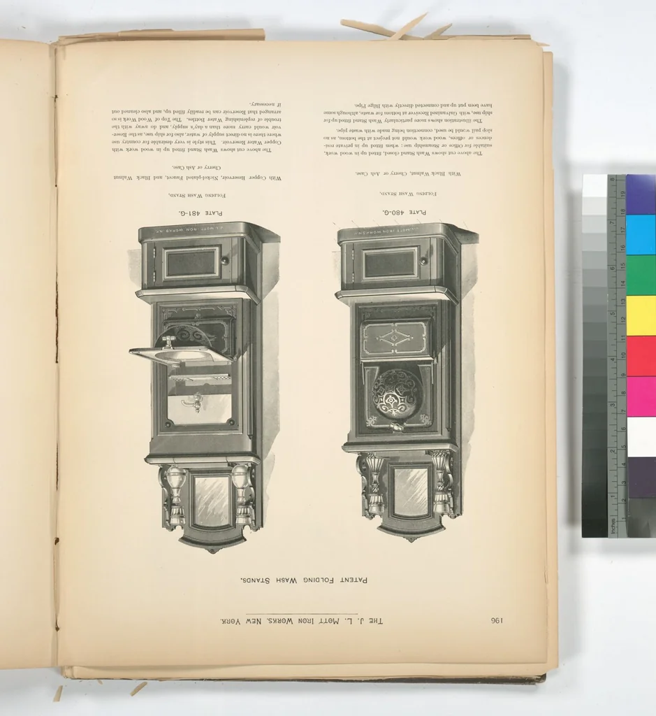 An illustration from Mott's plumbing, 1888, leaf 182